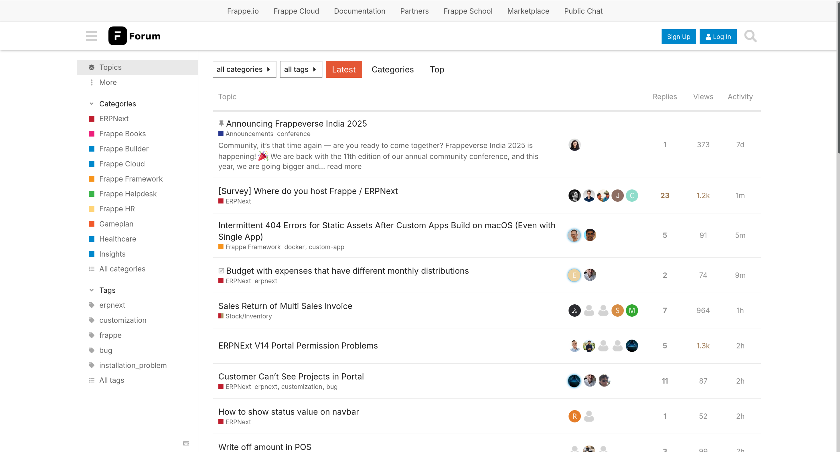 Frappe Forum